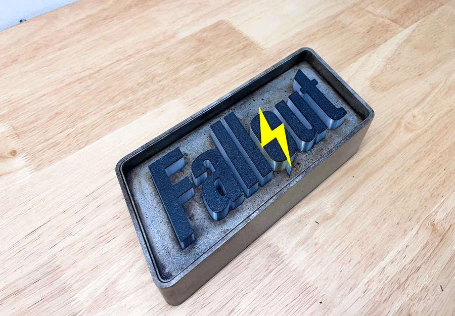 Fallout Logo 3D Light box marquee - Image 3