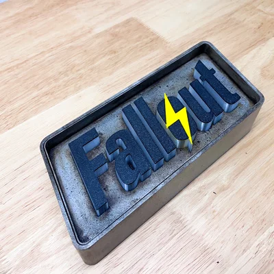 Fallout Logo 3D Light box marquee