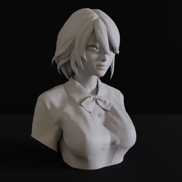 Mô hình tượng bán thân nhân vật nữ (Bust Lady 01) cho in 3D - Image 2