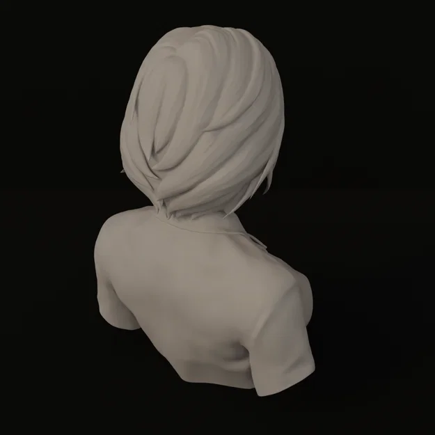 Mô hình tượng bán thân nhân vật nữ (Bust Lady 01) cho in 3D - Image 4