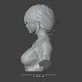 Mô hình tượng bán thân nhân vật nữ (Bust Lady 01) cho in 3D - Thumbnail 5