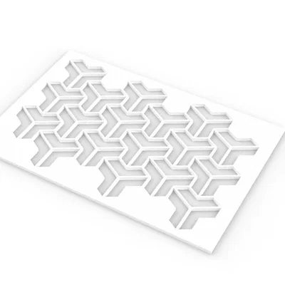 Khuôn mẫu trang trí Escher Pattern vô tận (3D Printed Stencil)