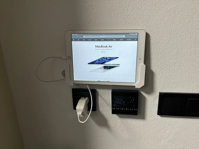 Giá treo tường iPad Air gọn gàng không lộ vít - Tự in 3D - Image 1