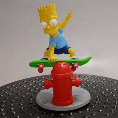 Mô hình Bart Simpson trượt ván in 3D độc đáo