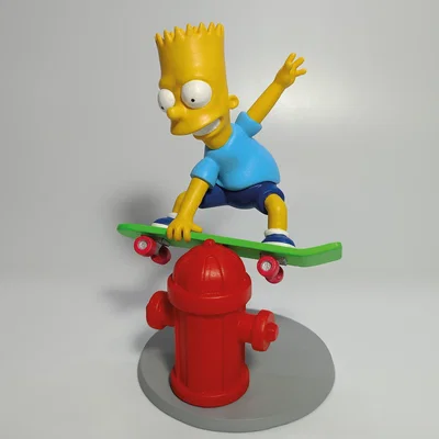 Mô hình Bart Simpson trượt ván in 3D độc đáo