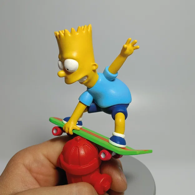 Mô hình Bart Simpson trượt ván in 3D độc đáo - Image 3