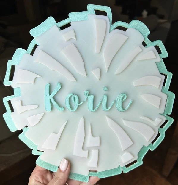 Bảng tên Cheer Pom Pom (tuỳ biến tên) - Image 1