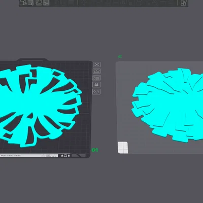 Bảng tên Cheer Pom Pom (tuỳ biến tên)
