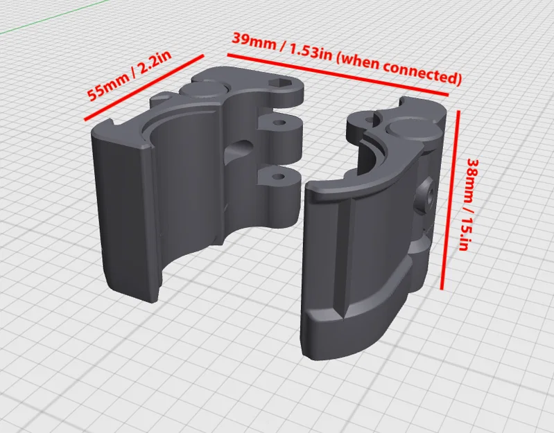 Kẹp xe lăn Medline & Universal có dovetail cho cupholder và phoneholder - Image 5