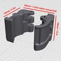 Kẹp xe lăn Medline & Universal có dovetail cho cupholder và phoneholder - Thumbnail 5