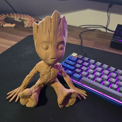 Mô hình chậu cây Groot 125% - Thiết kế tối ưu cho máy in 3D Bambu Lab