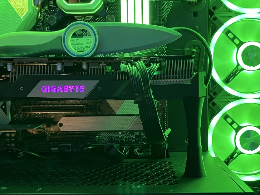 Giá đỡ GPU điều chỉnh độ cao, không lộ ren thẩm mỹ cho PC Gaming - Image 1