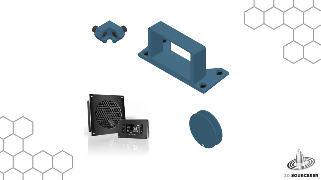 Bộ phụ kiện gắn hệ thống kiểm soát nhiệt độ AC Infinity cho SUMO/DELACK - Image 1