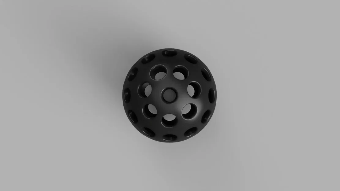 Mô hình quả bóng bóng bàn Airless 3D độc đáo - Thiết kế 40mm - Image 2