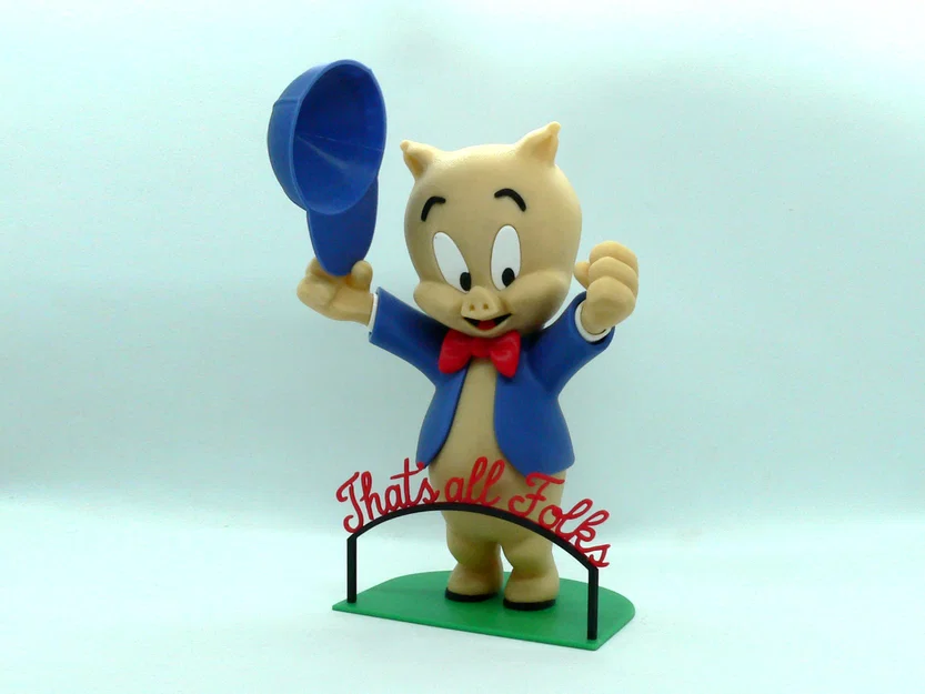 Mô hình 3D Porky Pig - Image 1