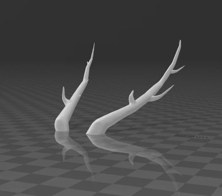 Mô hình gạc hươu 3D (Small Deer Antlers v2) cho trang phục Cosplay - Image 1