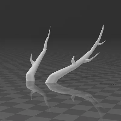 Mô hình gạc hươu 3D (Small Deer Antlers v2) cho trang phục Cosplay