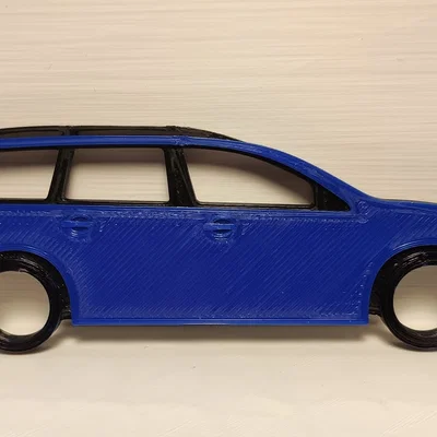 Móc khóa Volvo V70 (in dual color)