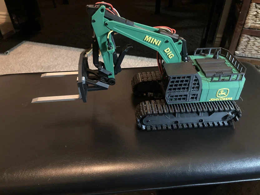 Bộ phụ kiện càng nâng Forklift điều chỉnh được cho xe RC Excavator - Image 2