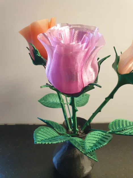 Mẫu hoa hồng in 3D nghệ thuật: Hướng dẫn in ấn chi tiết - Image 7