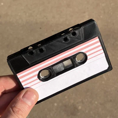 Mô hình băng cassette cổ điển - Đạo cụ trang trí in 3D độc đáo