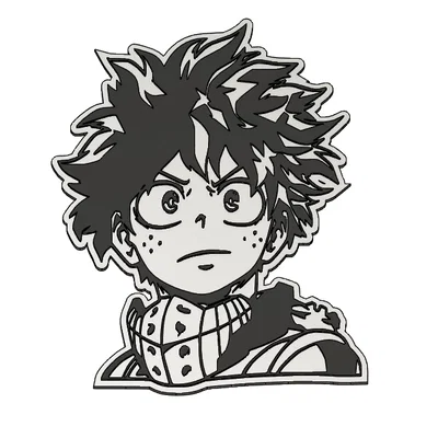 Mô hình 3D Midoriya Izuku (Deku) - Phụ kiện trang trí My Hero Academia