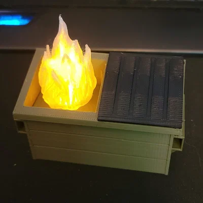 Dumpster Fire - với khay pin (Battery tray)