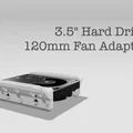 Adapter gắn ổ cứng 3.5" vào khe quạt 120mm trong PC case - Thumbnail 1