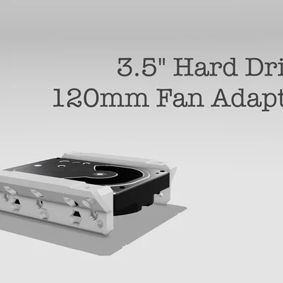 Adapter gắn ổ cứng 3.5" vào khe quạt 120mm trong PC case