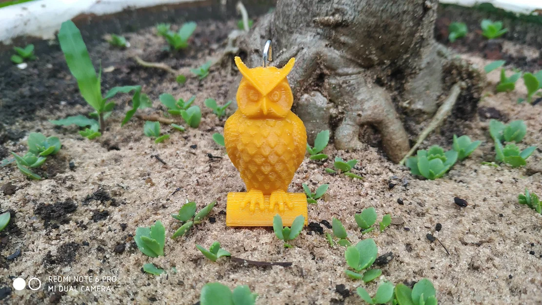 Móc khóa hình cú mèo 3D (Owl Keychain) độc đáo - Image 1