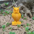 Móc khóa hình cú mèo 3D (Owl Keychain) độc đáo - Thumbnail 1