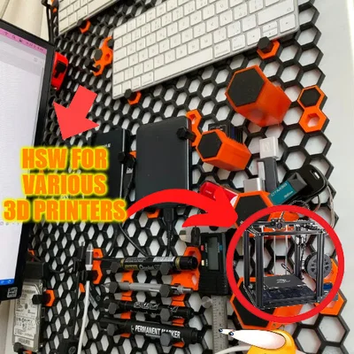 Tường lưu trữ Honeycomb (HSW) cho nhiều máy in 3D khác nhau