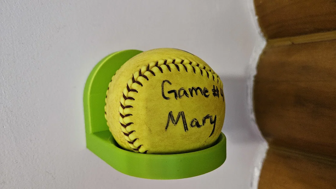Giá treo tường trưng bày bóng Softball sưu tầm - Image 1