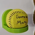 Giá treo tường trưng bày bóng Softball sưu tầm - Thumbnail 1