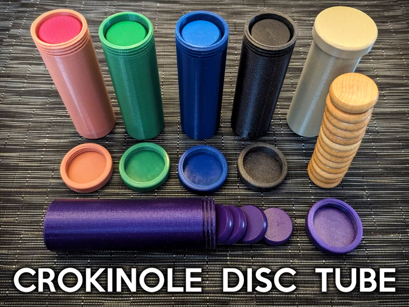 Ống đựng quân Crokinole (Crokinole Disc Tube) - Image 1