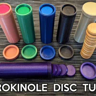 Ống đựng quân Crokinole (Crokinole Disc Tube)