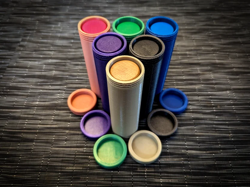 Ống đựng quân Crokinole (Crokinole Disc Tube) - Image 3