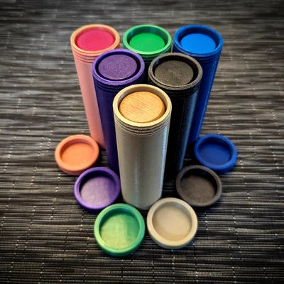 Ống đựng quân Crokinole (Crokinole Disc Tube)