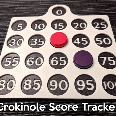 Bảng Theo Dõi Điểm Crokinole (Crokinole Score Tracker)