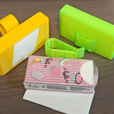 Hộp nhả khăn giấy kẹp lên sun visor ô tô (clip-on)