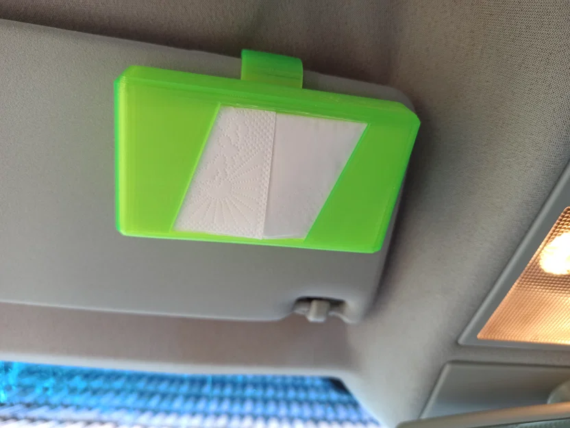 Hộp nhả khăn giấy kẹp lên sun visor ô tô (clip-on) - Image 5
