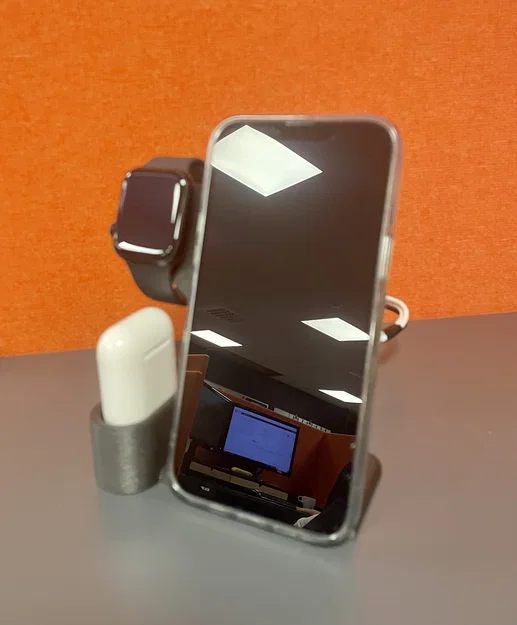 Đế sạc đa năng 3 trong 1 cho iPhone, Apple Watch và AirPods - Image 2