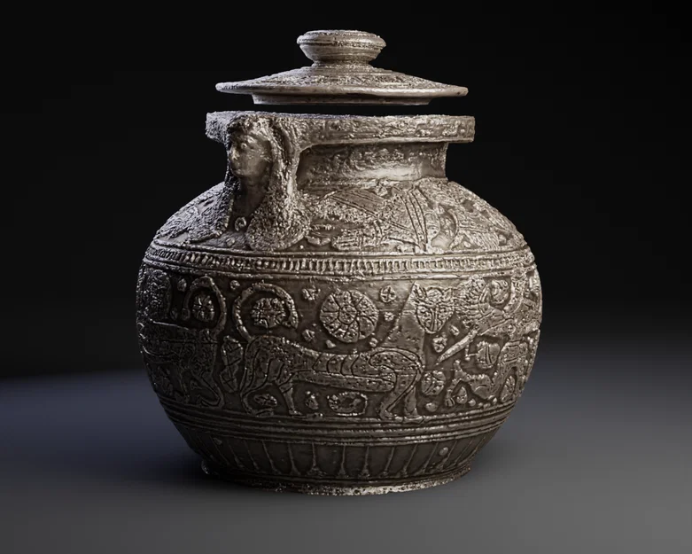 Mô hình hũ gốm Corinthian (Corinthian Pot) phong cách Hy Lạp cổ đại - Image 1
