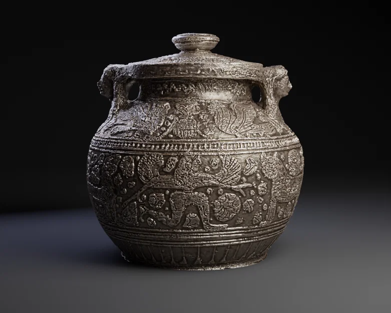 Mô hình hũ gốm Corinthian (Corinthian Pot) phong cách Hy Lạp cổ đại - Image 2