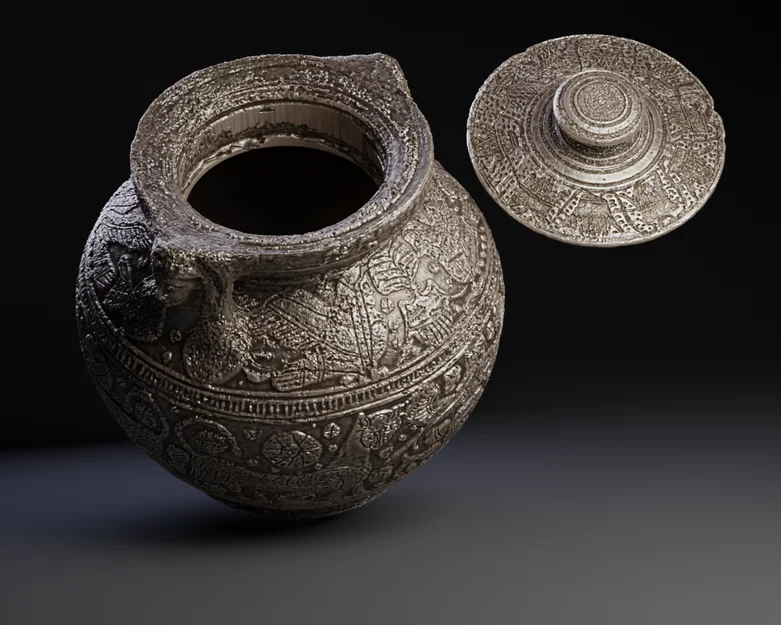 Mô hình hũ gốm Corinthian (Corinthian Pot) phong cách Hy Lạp cổ đại - Image 3