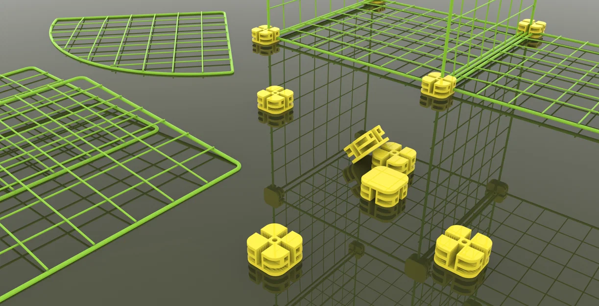 Connector khối lưới wire cube cho tủ quần áo (Wire Cube Connectors Closet Organisers) - Image 4
