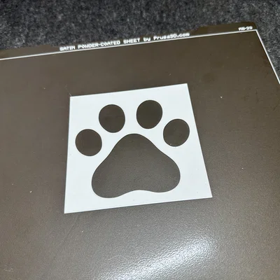 Khuôn vẽ hình chân mèo (Stencil) dùng cho vẽ tay và Airbrush