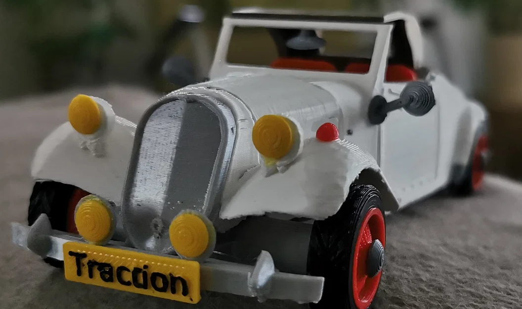 Mô hình xe cổ Citroen Traction Cabriolet 1954 tỷ lệ 1:25 in 3D - Image 8