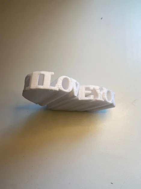 Mô hình trái tim I Love You - Món quà in 3D đầy lãng mạn - Image 1