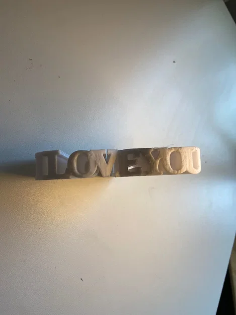 Mô hình trái tim I Love You - Món quà in 3D đầy lãng mạn - Image 3